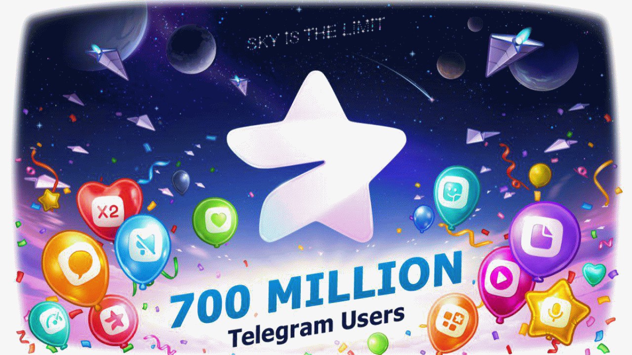 بیش از 700 میلیون کاربر فعال ماهانه در تلگرام