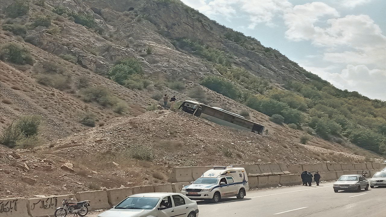 آخرین جزئیات حادثه اتوبوس در جاده سوادکوه